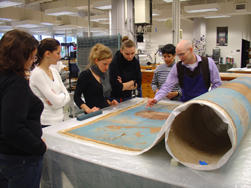 NEDCC conservator discusses treatment of an oversize map 