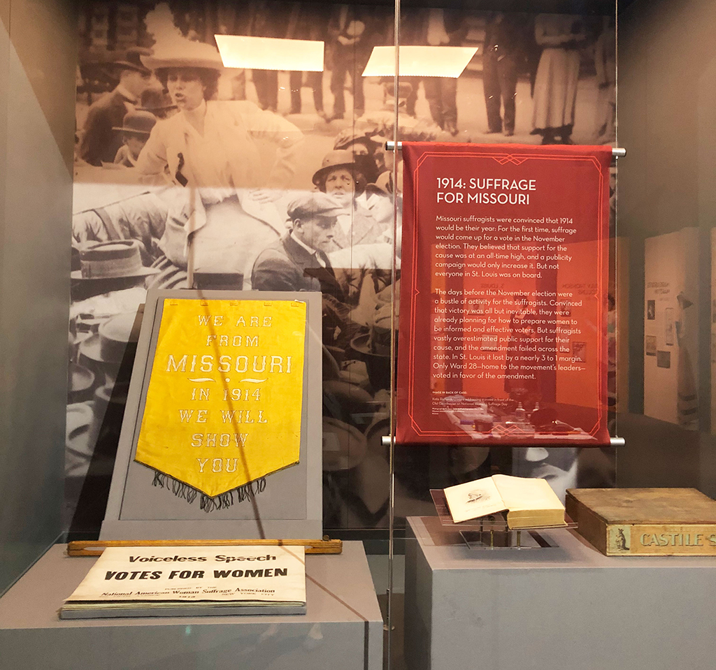 The conserved broadsides are currently on exhibit at the Missouri History Museum until 2022. Photo: Missouri Historical Society