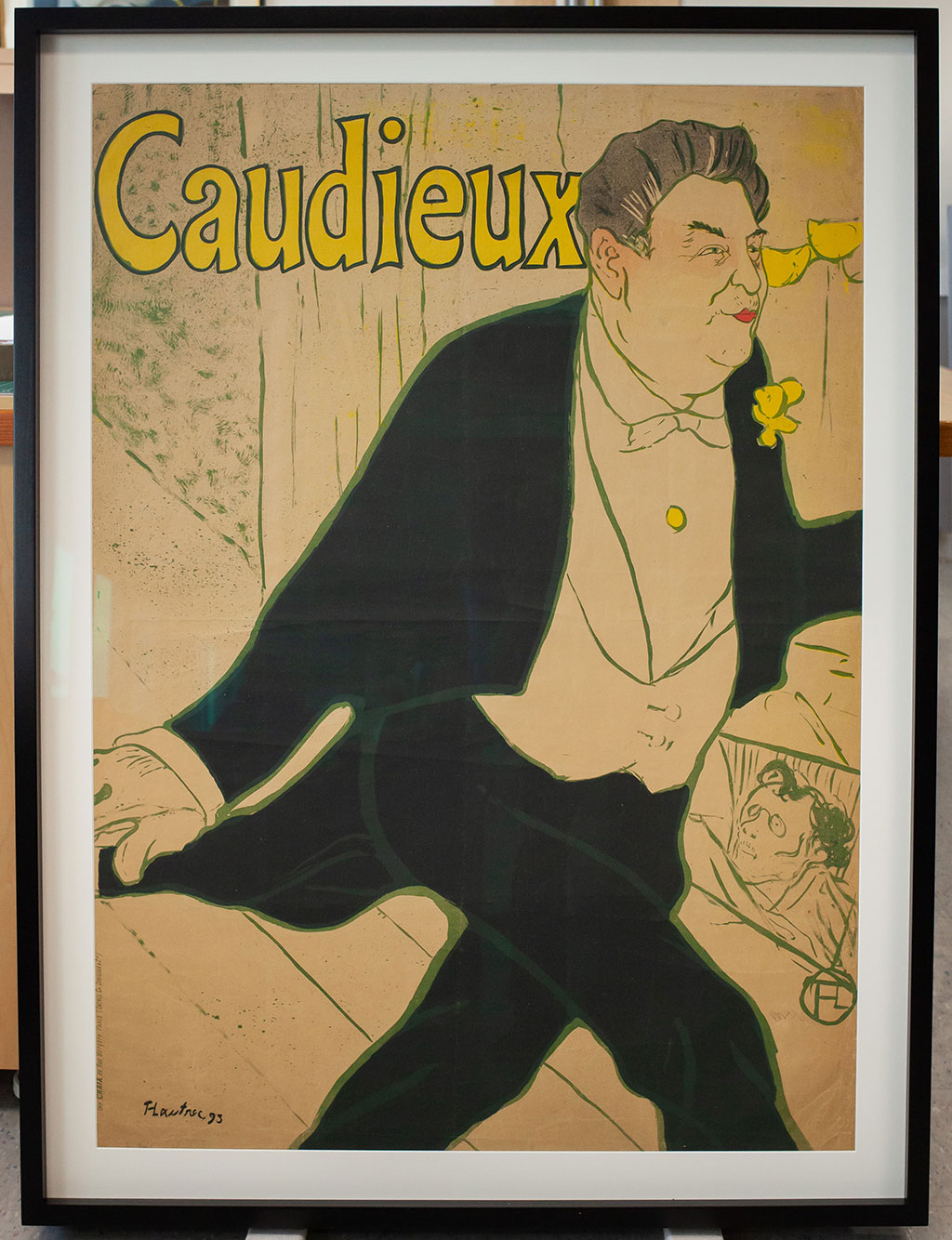 Caudieux, over-matted for display at the Museum of Fine Arts, Boston