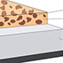 Cross-section of acetate magnetic tape.