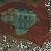 Flaking emulsion is characteristic of deteriorating gelatin dry plate negatives, most often as a result of storage under poor environmental conditions. The brown portions are residual processing chemicals.