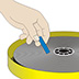 
Testing the severity of acetate film deterioration using A-D Strips.