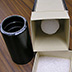 Wax cylinders were made from a variety of materials, including wax, resins, soaps, and oils. This custom storage box protects the fragile cylinder.