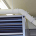 Collections stored beneath water pipes are at a high risk of water damage. Precautions should be taken to protect the materials.